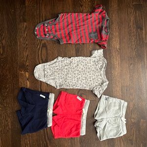 Simply Joy 6-9 months Infant Onesie and Shorts sets.